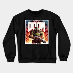 Demon Watches Doom Guy Crewneck Sweatshirt